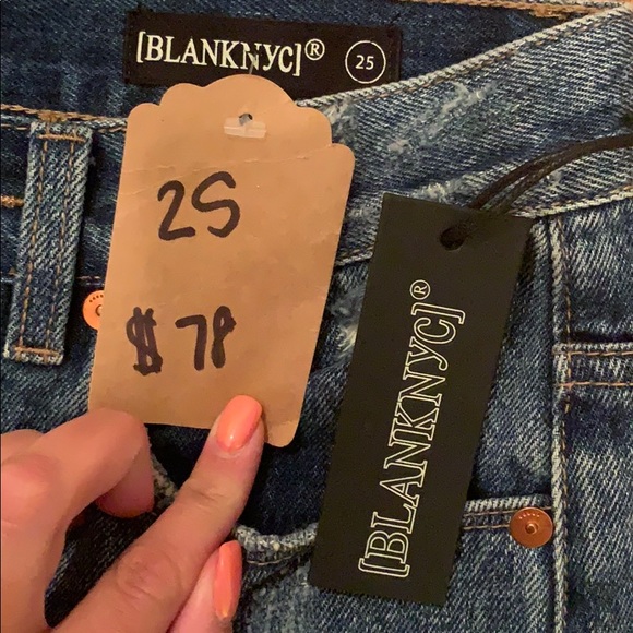 NWT Denim High Waisted Distressed Shorts - Picture 2 of 5